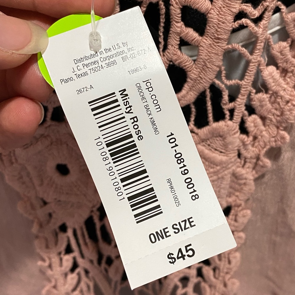 Pink Lace Kimono - Picture 5 of 5